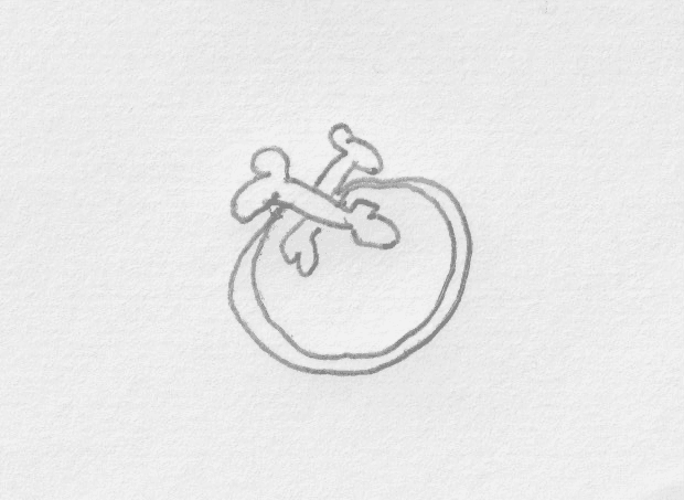 Croquis du bijou Flammes 6